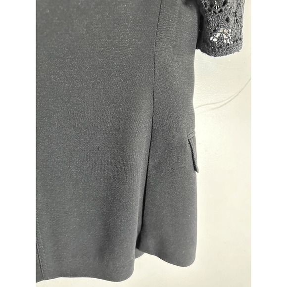 VINTAGE 90's Louis Feraud Crochet Elbow Sleeve Blazer size XS - Picture 12 of 12